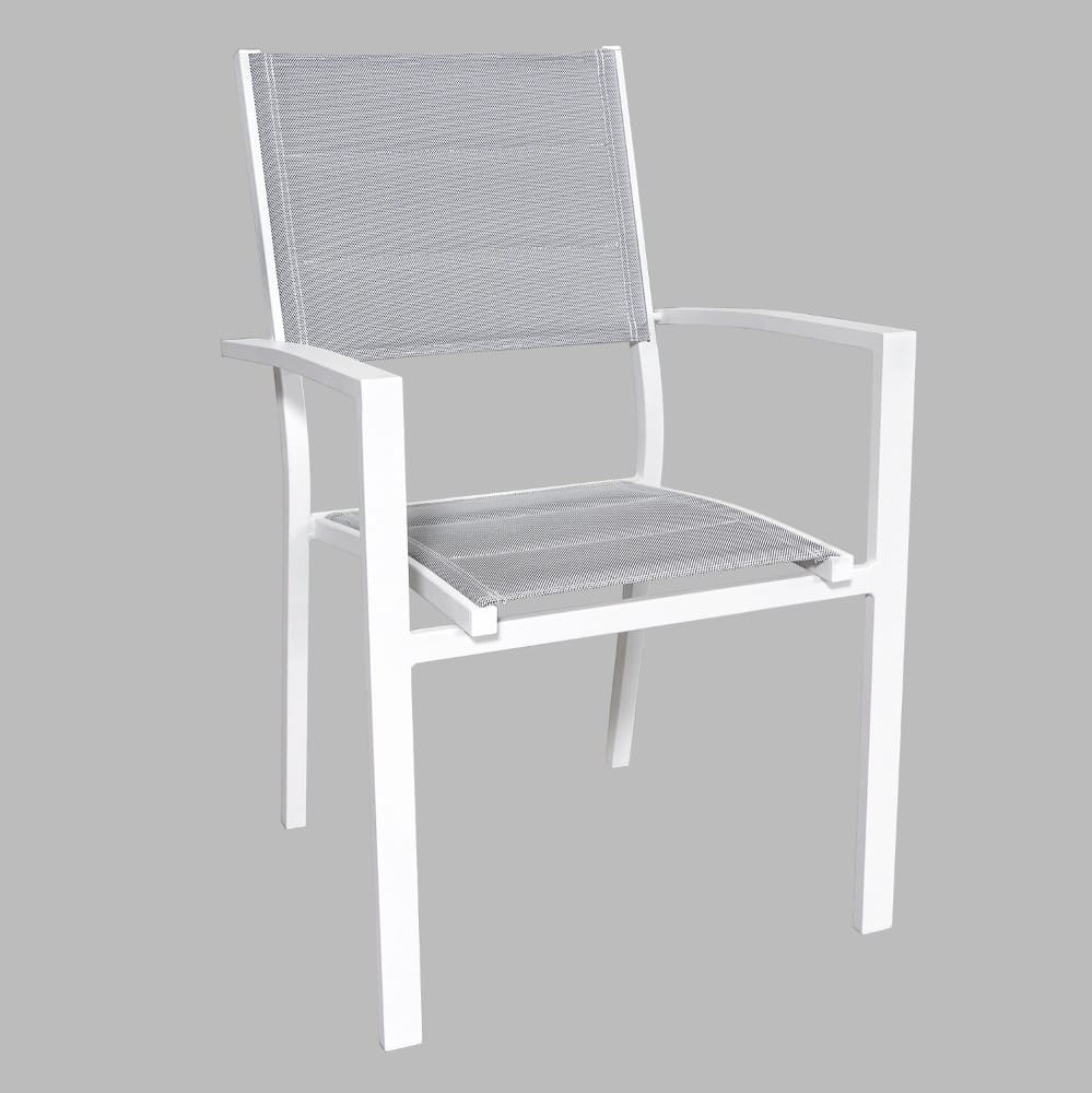 Modern Style Aluminum Outdoor Dining Set 12 Seat Armchair and Extendable Dining Table