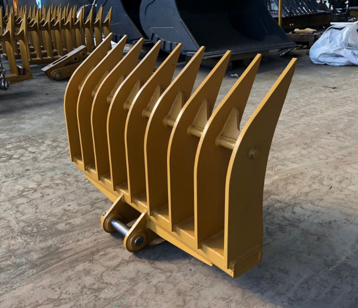 Manufacturer Excavator Rake Bucket Rake Bucket For Excavator For Sanny Hitachi Komatsu Cat Etc