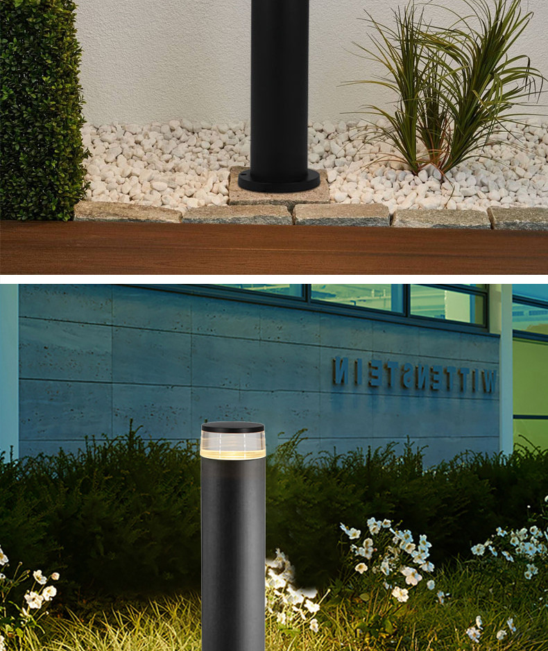 In Ground LED Lawn Lights Aluminum Acrylic 100x100x600MM 7 Watt Floor Wall Lawn