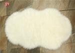 Cloud Faux Fur Floor Rug , Soft Faux Fur Rug Classic Cream White Non Slip