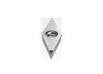 WORLDIA VCGW160408 Carbide Turning Insert PCD Cutting Tool Blanks