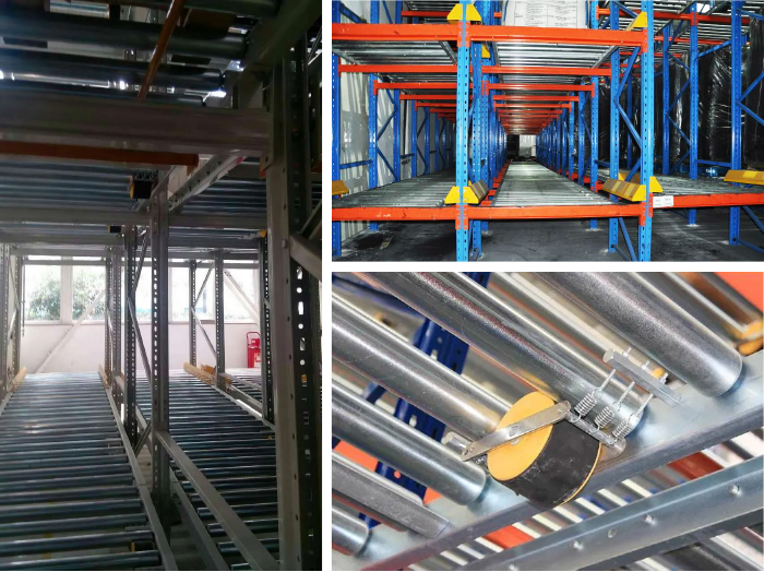 Gravity Storage Racking  Warehouse Gravity Pallet Rack Pallet Flow Rack