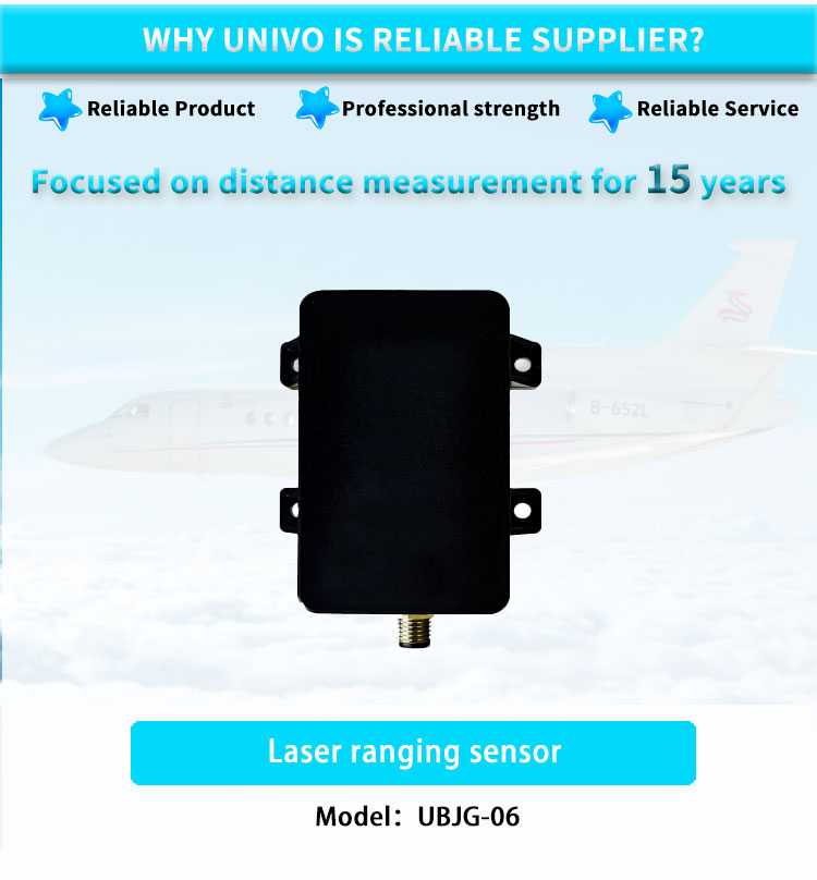 UNIVO UBJG-06Y Mini 0.05-80m Lidar RS485 Industrial Control Distance Measuring Sensor