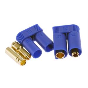 China 5mm EC5 RC Battery Connectors Gold Plated With Blue Plastic Housing wholesale