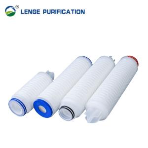 China 5 Inch DEPTFE Membrane Pleated Cellulose Filter Cartridge For Pharmaceutical Industry wholesale