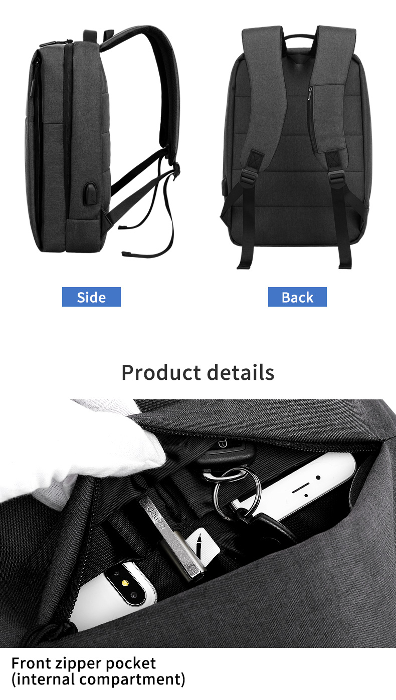 Factory high quality new men's backpack custom logo large capacity waterproof anti theft business Laptop Backpack