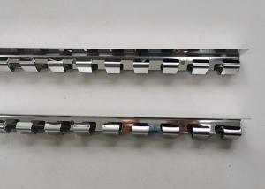 China Steel 984mm Stainless Stamping Parts Hangers Rail For Pvc Softs Strip Curtain wholesale