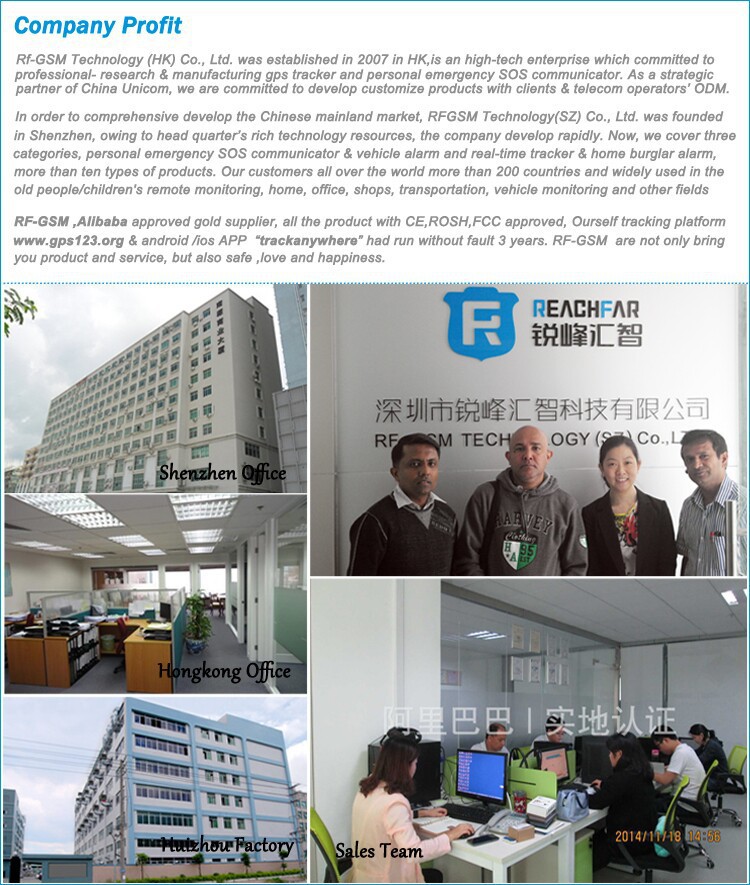 Reachfar rf-v10+ easy install motorcycle anti-theft gps tracker and loudspeakers alarm