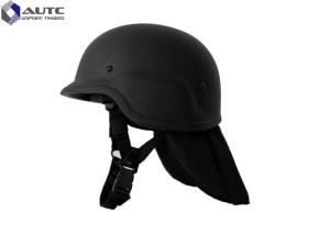 China Light Weight Advanced Combat Helmet Black Ear Backneck Protection wholesale