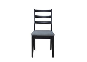 China Simple And Stylish Black Upholstered Dining Room Chairs wholesale