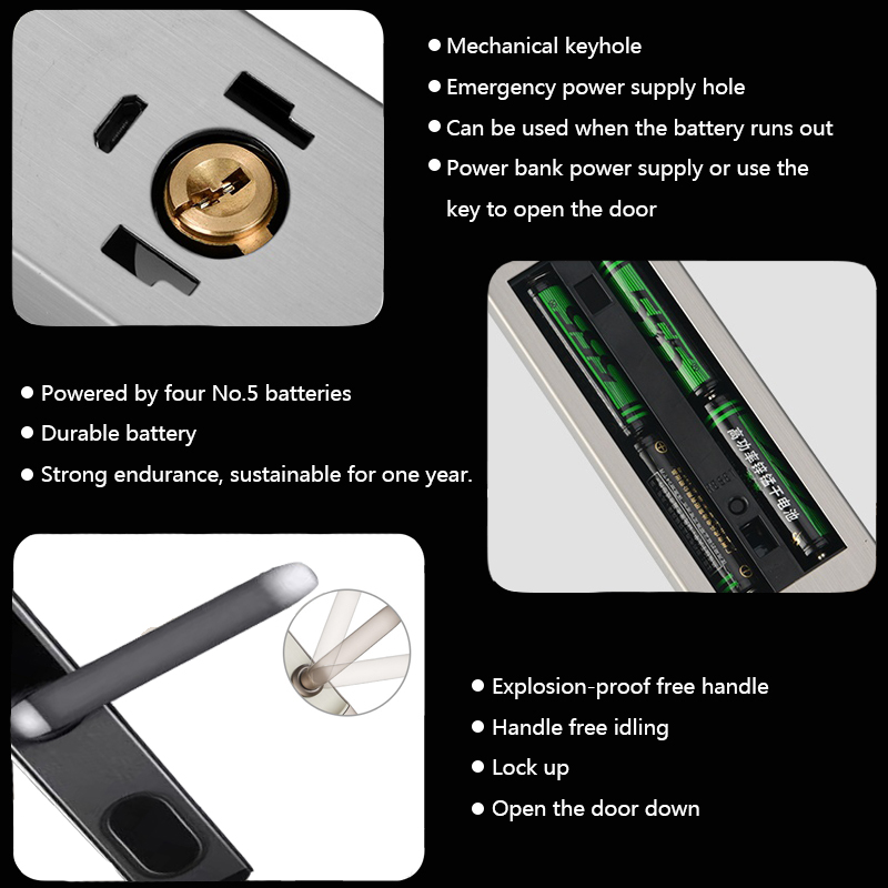 Wifi Electronic Door Lock With Tuya App Control Remotely S876 Fingerprint Glass Door Lock