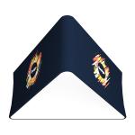 Advertising Triangle Sign Holder Trade Show Hanging Banner 90 X 30cm Custom