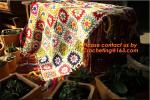 America Countryside Nordic Hand-woven crochet hook Daisy cover blanket,knitted
