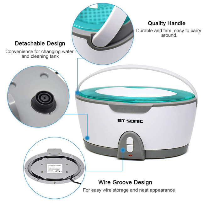 35w Home Ultrasonic Cleaner GT SONIC Ultrasonic Cleaner With Lid / Handle