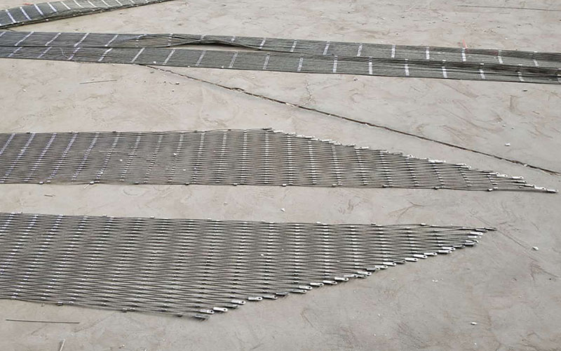 7*19 4.0mm Architectural Wire Mesh , Flexible Stainless Steel Cable Mesh