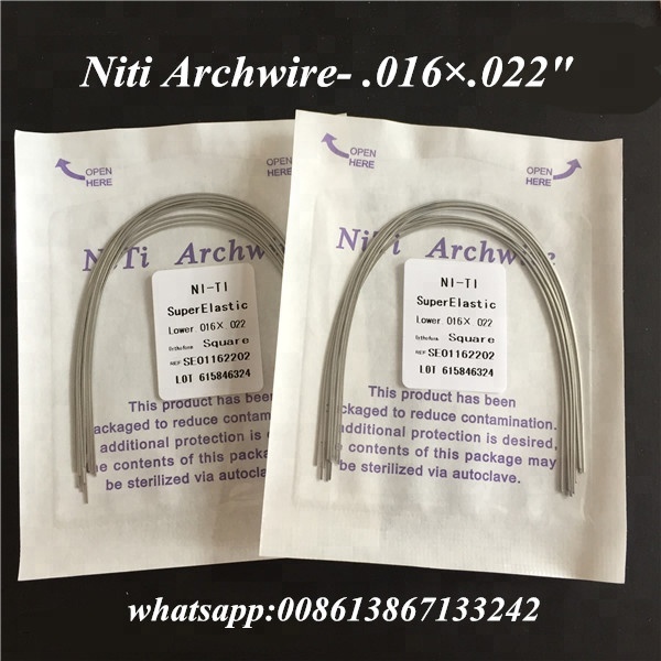 Instrument classification Class II Dental Archwire Stainless Steel Archwire for Orthodontic Treatment