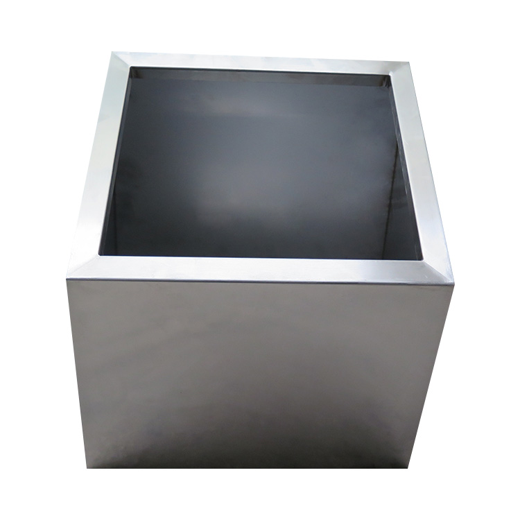 Square Thickness 5mm SS304 Garden Metal Flower Pots