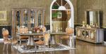 4 Person Home Luxury Wood Dining Room Sets Rococo Antique Carved Dining Chairs