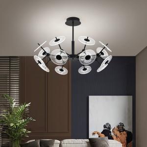 China Modern Living Room Bedroom Acrylic Chandelier designer black gold Chandelier(WH-MI-409) wholesale