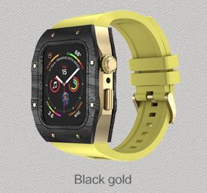 China Silicone Rubber Strap Apple Carbon Fiber Watch Case Heat Resistant wholesale