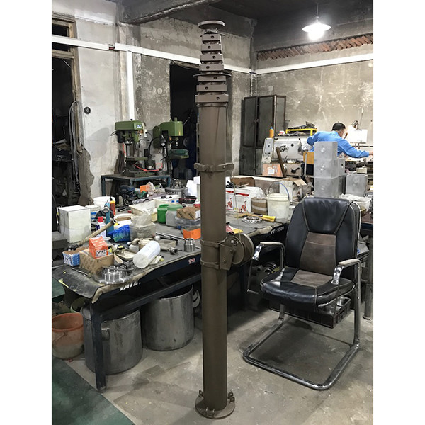 10m manual crank lifting telescopic mast-aluminum materials-telescoping mast