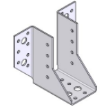 Silver Wood Connector Hardware Metal Bracket For Timber for Structural Support