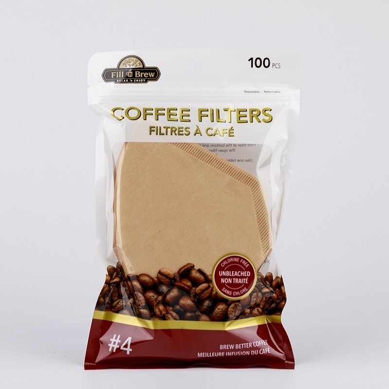 Unbleached 8-12 Cup Unbleached coffee filter disposable Natural Paper