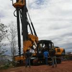 32T 700mm Crawler Kelly Bar Hydraulic Rock Helical Pile Rig