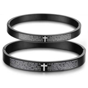 China Tagor Jewellery Super Quality 316L Stainless Steel Couple Bracelet Bangle TYGB011 wholesale