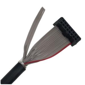 China IDC Black Shielded Flexible Flat Ribbon Cable Assembly wholesale