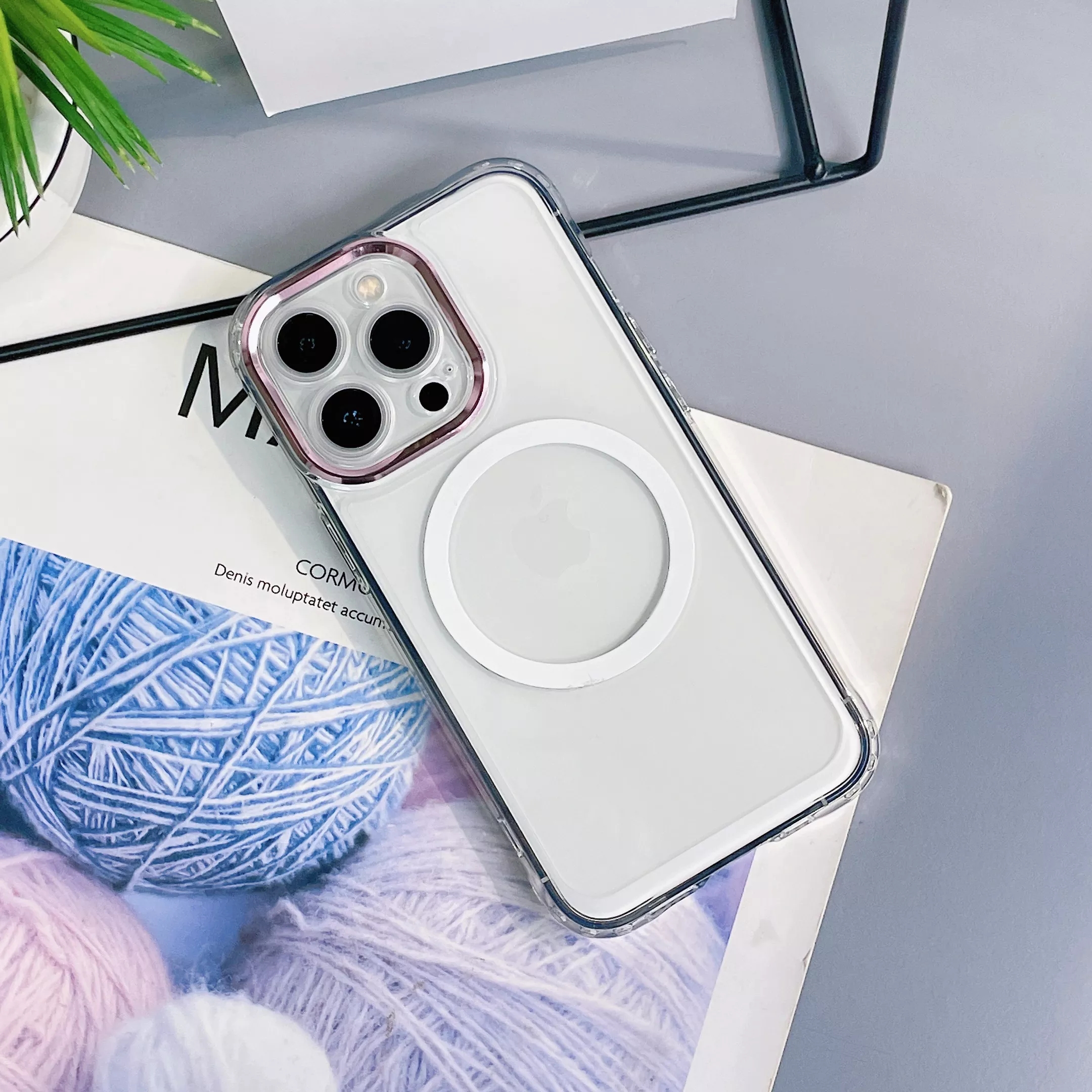 Support Wireless Charge Soft Silicone Phone Case For Iphone 13 Pro Max Magnetic Cover