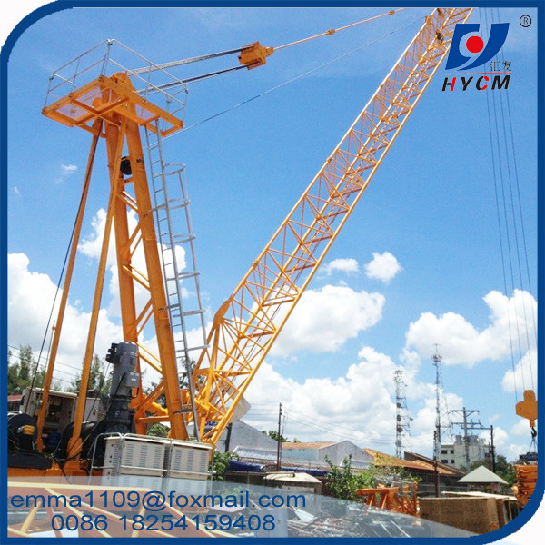 3t QD30 Derrick Cranes with 15m Boom Length Top Slewing Type Tower Crane