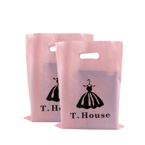 China Clothes Hdpe 12x15 Poly Mailers , 53 - 58 Micron Die Cut Handle Bag wholesale