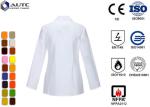 Long Sleeve Disposable Medical Workwear Notched Collar Three Pockets