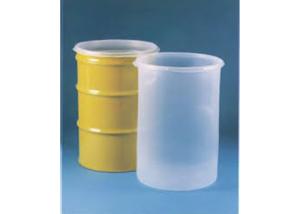 China Transparent Straight Bottom Clear Drum Liners , Disposable Rigid Drum Liners wholesale