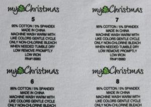 China Nontoxic Printable Heat Transfer Garment Labels Washable Oem Designs wholesale