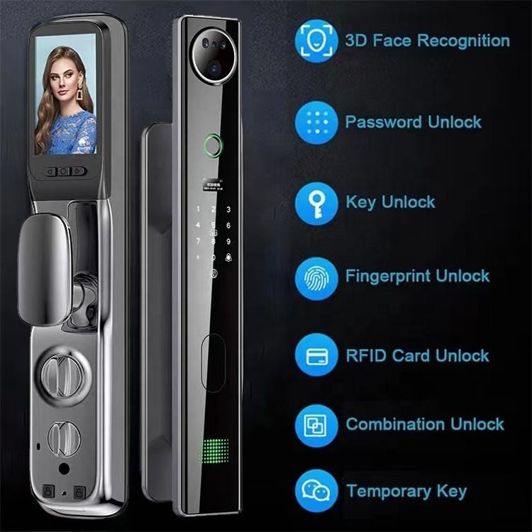 TH-Q9 3D face Front Door Lock