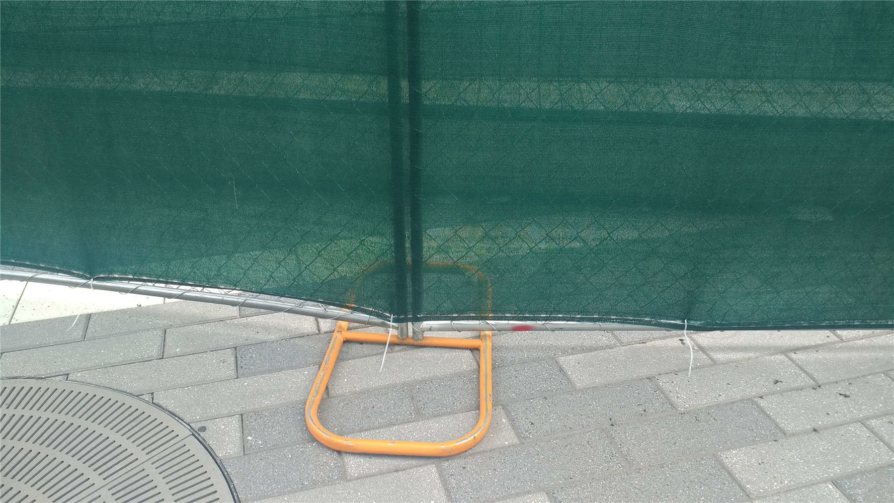 6' Height x 12 ' Width Temporary Chain Link Fence For Construction Security also available 8ft x 12ft cross brace