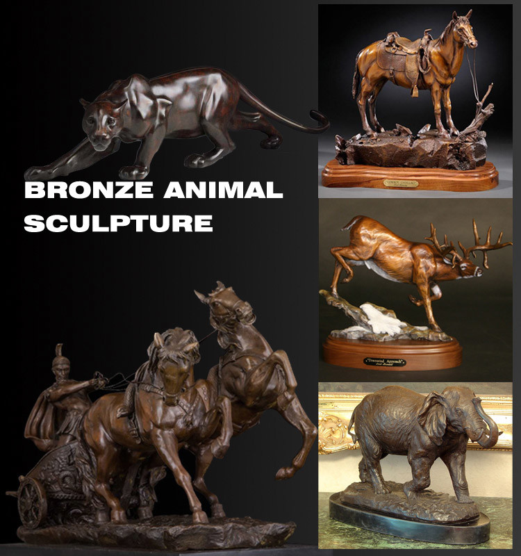 Outdoor / Indoor Cast Iron Animal Figurines , Outdoor Horse Statues