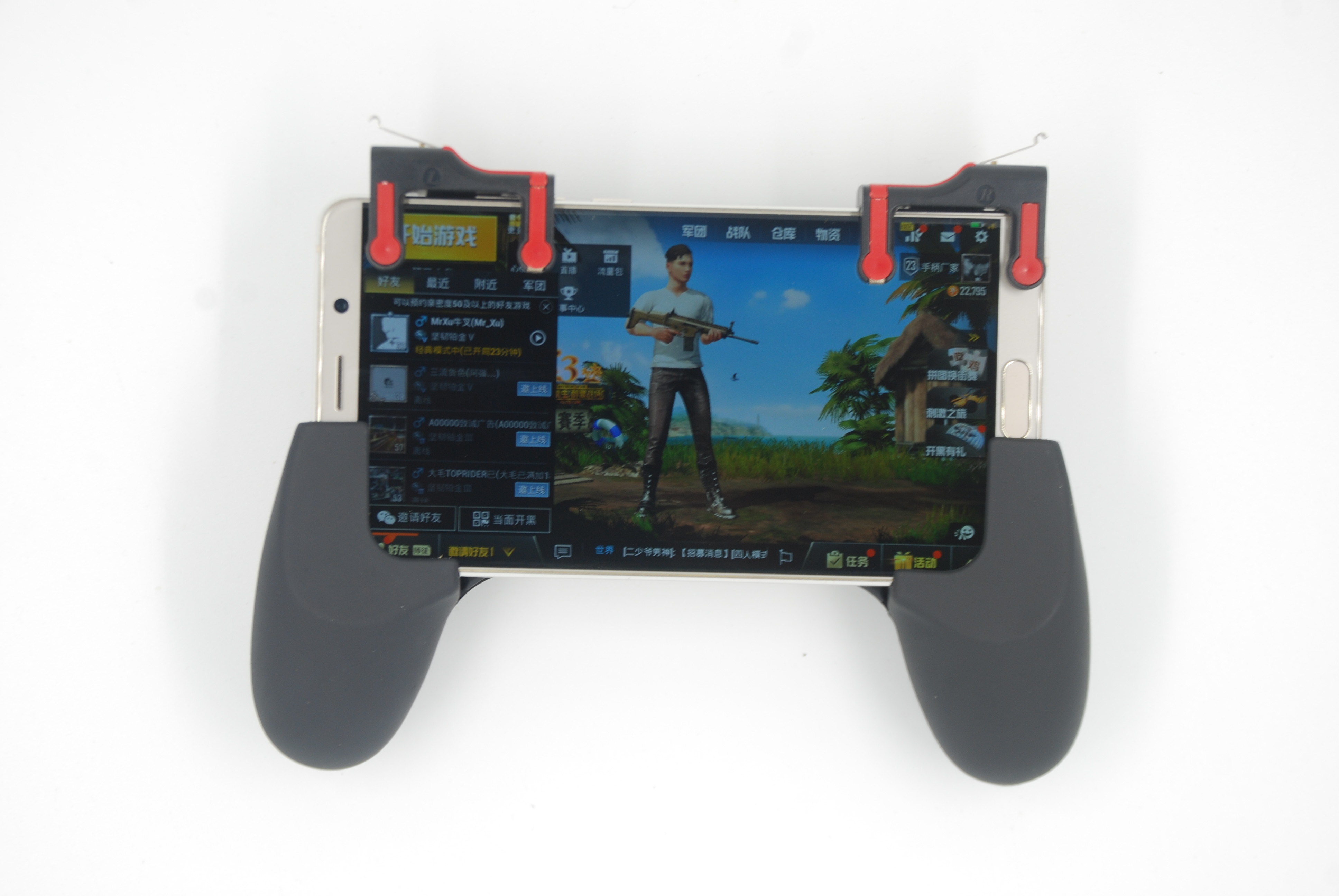 PUBG mobile game joystick with L1R1 Physical button Aim and shoot