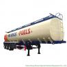 Carbon Steel Oil Transport Tank Trailer Tri Axle Heavy Capacity 30000L-45000L for sale