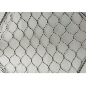 China 30x30mm Black Oxide Wire Rope Stainless Steel Safety Netting Customized on sale
