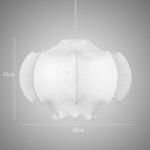 Viscontea Pendant light Italian Designer Silk Lamp bedroom contemporary pendant