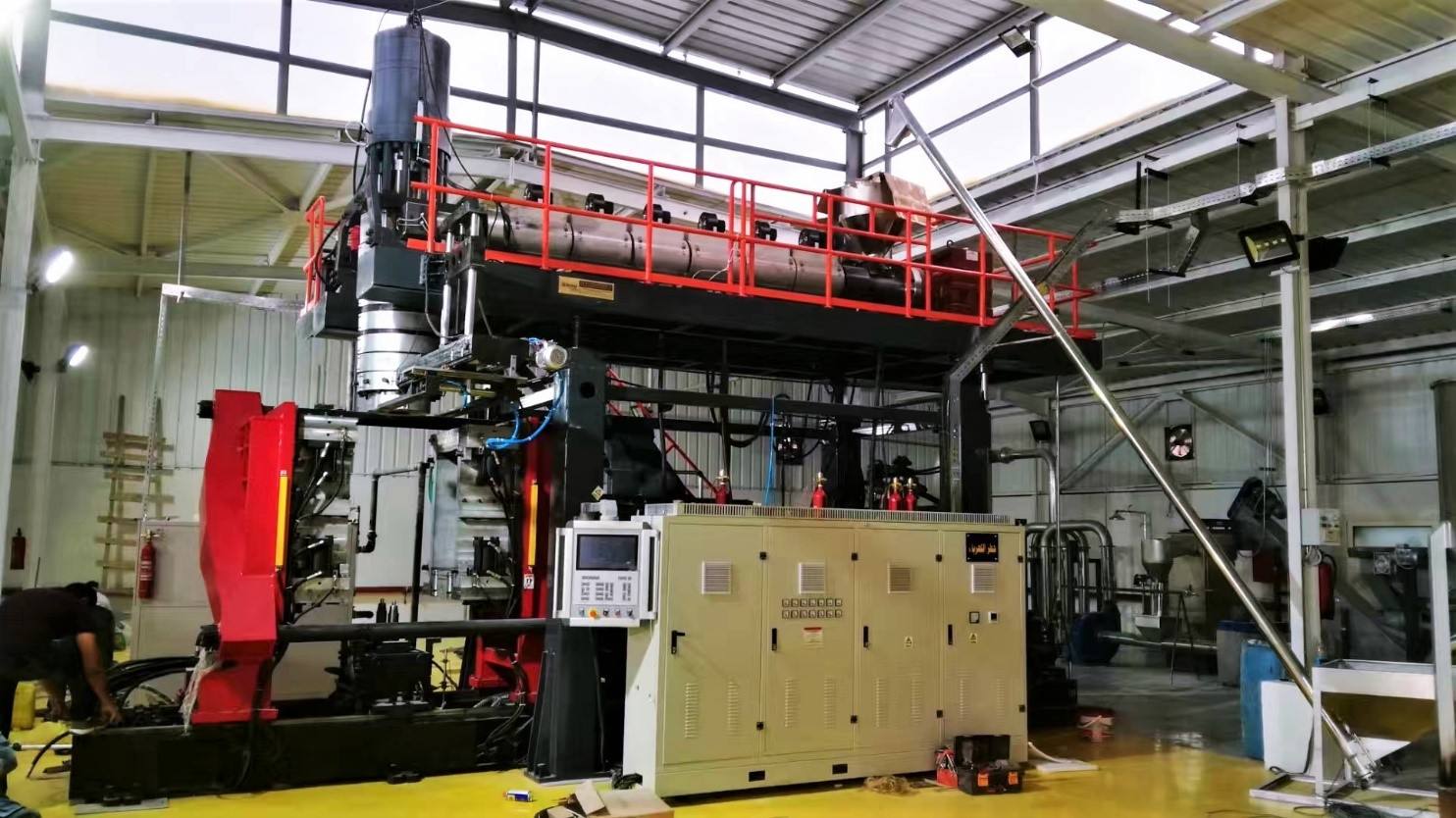 Roadblock and Lifebuoy Extrusion Blow Moulding Machine Accumulation Type
