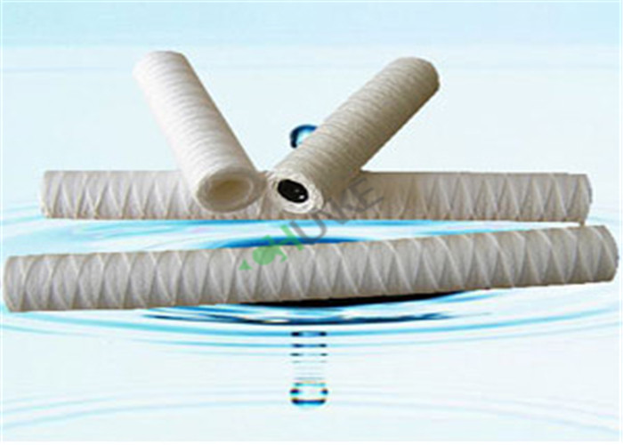 40" PP String Wound Filter Cartridge With SS Core Water And Chemical Solvent Treatment