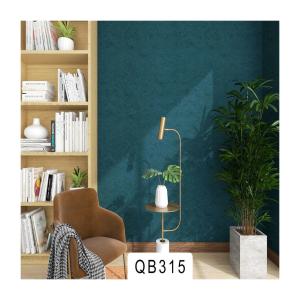 China Dark Green Matt Vinyl Textured Cloth Wallpaper 68cm 136cm Damask Cloth Wall Paper wholesale