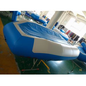 China Blue Inflatable River Raft PVC Reinforced Bottom 4 Person Inflatable Raft on sale