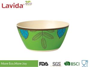 China Multipurpose Colorful Bamboo Fiber Bowls , Dishwasher Safe Bamboo Cereal Bowls wholesale