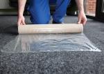 RH07027 Carpet Protection Film Leaving No Residue With 2 Colors Logo Print