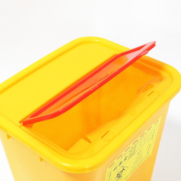 Medical Sharps Disposal Container Waterproof Round PVC Plastic Box Sharps